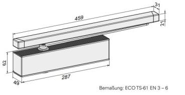 ECO Gleitschienenschließer TS 61 B – EN 3-6